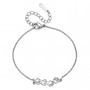 "Paws" Bracelet, Stainless Steel